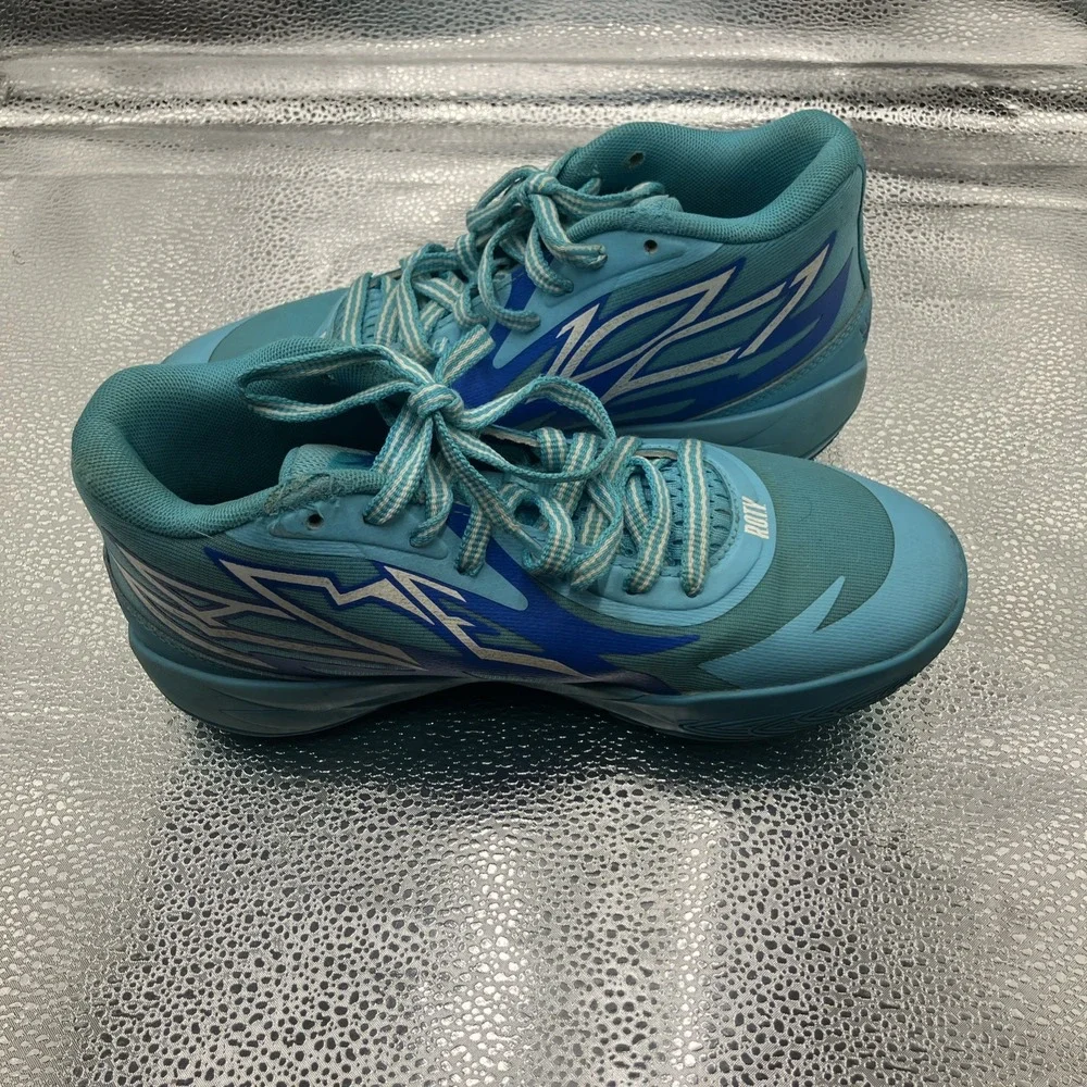 Puma Melo ROTY Youth Basketball Shoes Blue US 5.5